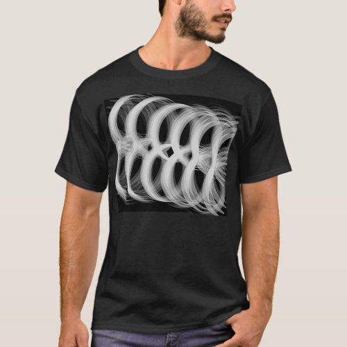 Fossil in Black and White T_Shirt