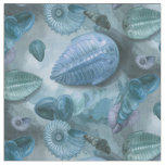 Fossil Layers - Stone texture - (Blue) Fabric