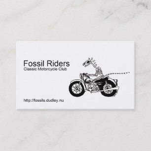Fossil Riders Business Card