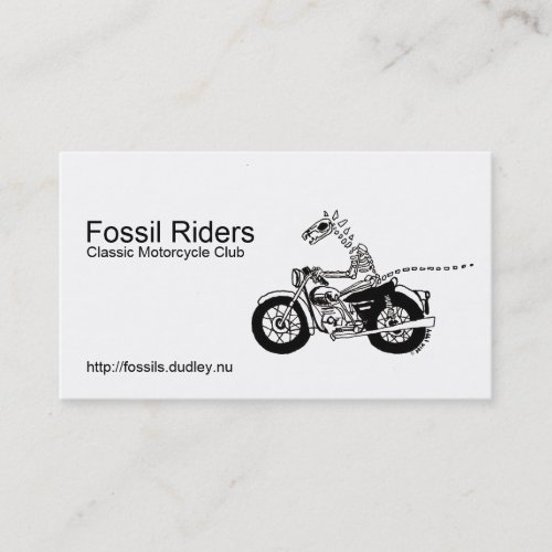 Fossil Riders Business Card