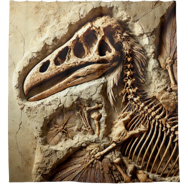Fossil Shower Curtain (Front)