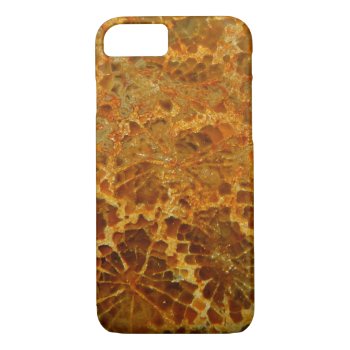 Fossilized Coral Natural Jasper Gemstone Iphone 8/7 Case by YANKAdesigns at Zazzle
