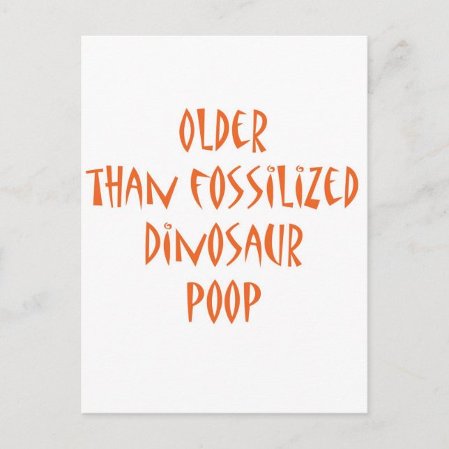 Fossilized Dinosaur Poop Postcard (Front)