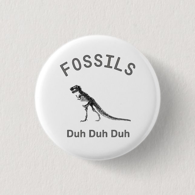 Fossils Button (Front)