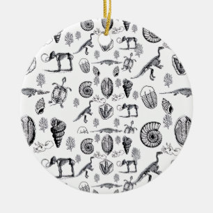 Fossils Ceramic Ornament