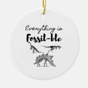 Fossils Ceramic Ornament