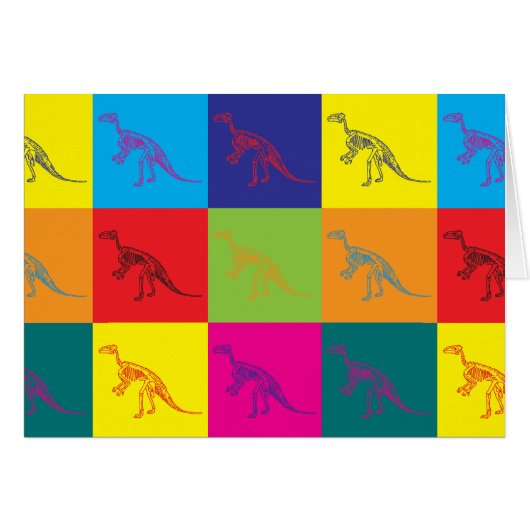 Fossils Pop Art Cards (Front Horizontal)