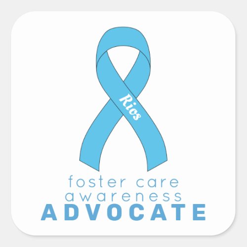 Foster Care Advocate White Square Sticker
