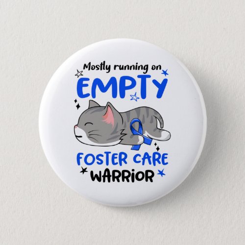 Foster Care Awareness Month Ribbon Gifts Button