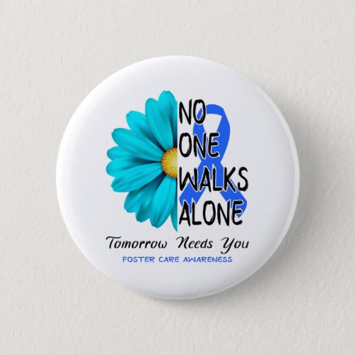 Foster Care Awareness Month Ribbon Gifts Button