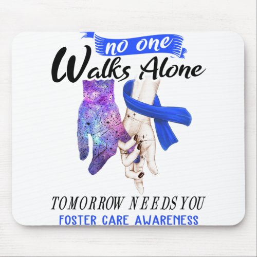 Foster Care Awareness Ribbon Support Gifts Mouse Pad