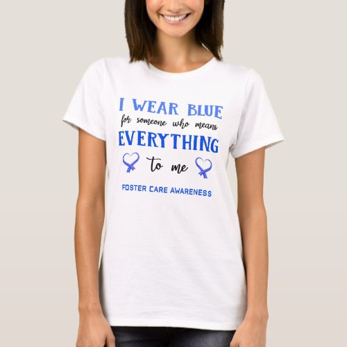 Foster Care Awareness Ribbon Support Gifts T_Shirt