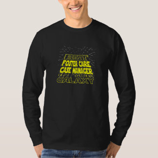 Foster Care Case Manager Cool Galaxy Job T-Shirt