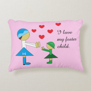 Foster Care in Pink: Accent Pillow