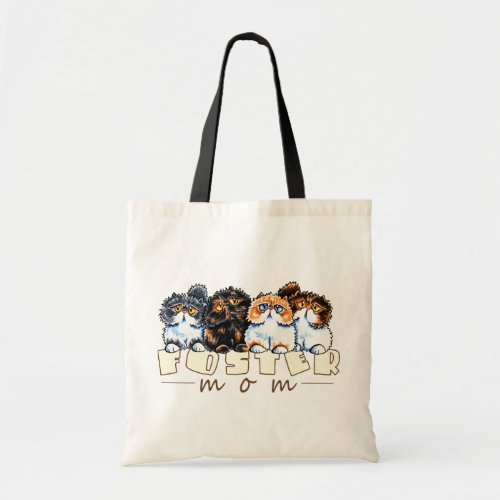 Foster Cat Mom Tote Bag