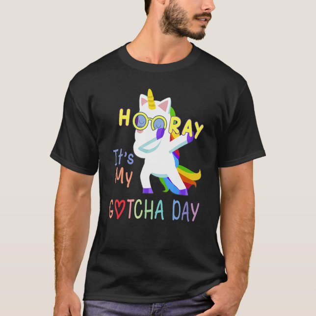 Foster Child Adoption  Hooray It's My Gotcha Day K T-Shirt (Front)
