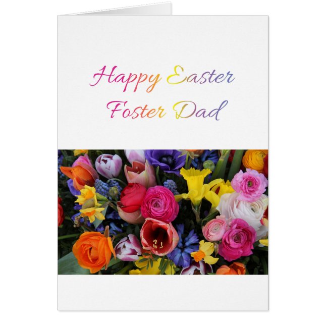 Foster Dad Happy Easter Cards (Front)