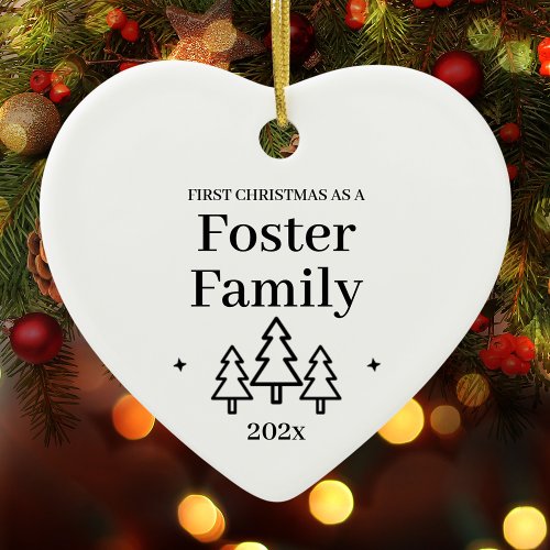 Foster Family 2024 First Christmas Ceramic Ornament