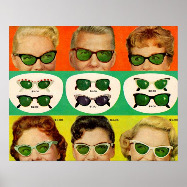 Foster Grant ad 1950s Poster (Front)