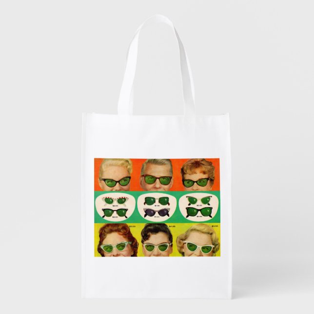 Foster Grant ad 1950s Reusable Grocery Bag (Front)