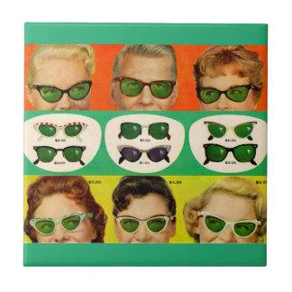 Foster Grant ad 1950s Tile