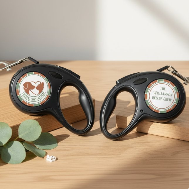 Foster Love Repeat Shelter Pet Advocate Retractable Pet Leash (Pet Foster retractable leash)