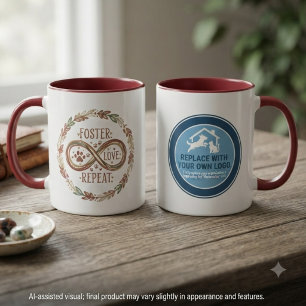 Foster Love Tribute Infinity Pet Rescue Gift Mug