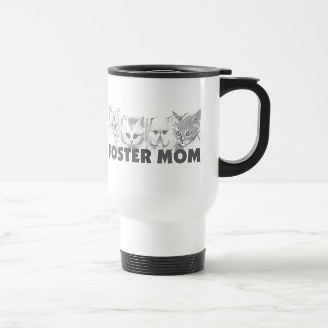 Foster Mom (cats) Travel Mug (Right)
