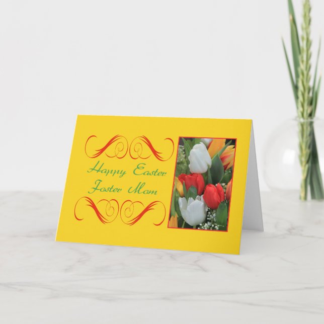 Foster Mom Happy Easter Holiday Card (Front)