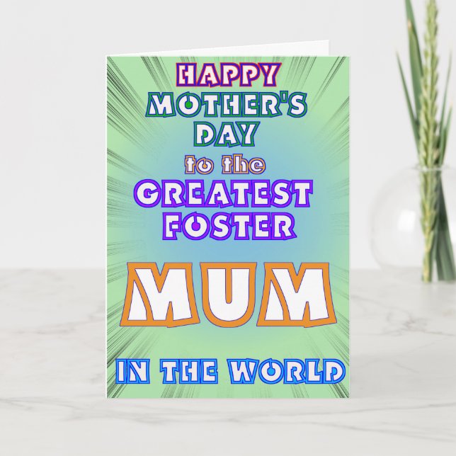 Foster Mom Mother's Day Card (Front)