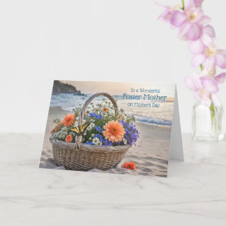 Foster Mother or Mom Happy Mothers Day Beach Card