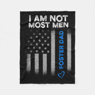 Foster Parent Dad Most Men Foster Care Fleece Blanket