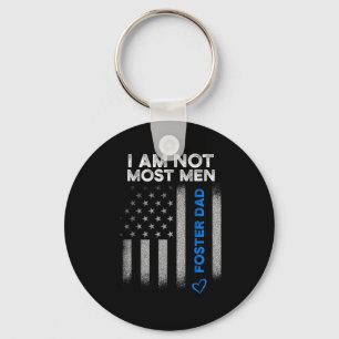 Foster Parent Dad Most Men Foster Care Keychain