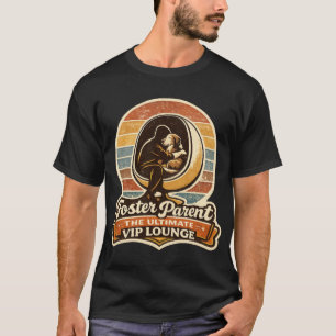 Foster Parent Dog Rescue Retro VIP Lounge T-Shirt