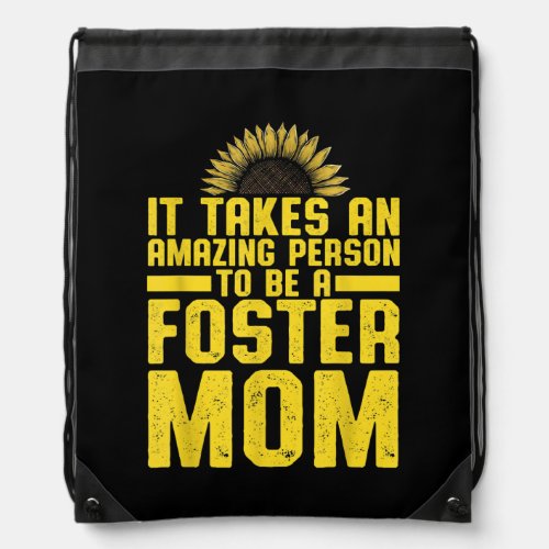Foster Parent Mom Dad Foster Care  Drawstring Bag