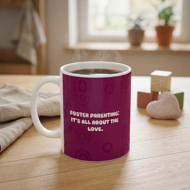 Foster Parenting It's All About The Love Design Coffee Mug (Creator Uploaded)