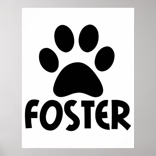 Foster Paw Poster
