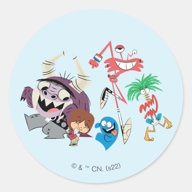 Foster's Home for Imaginary Friends | Dancing Classic Round Sticker (Front)