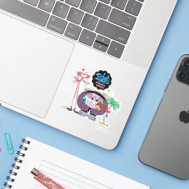 Foster's Home for Imaginary Friends | Group Hug Sticker (Laptop w/ iPhone)