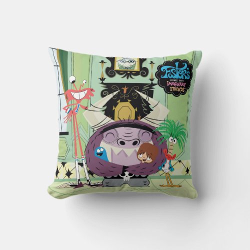 Fosters Home for Imaginary Friends  Group Hug Throw Pillow