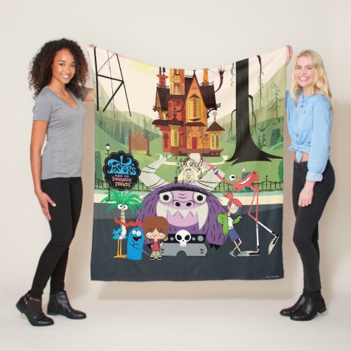 Fosters Home for Imaginary Friends  Hanging Out Fleece Blanket