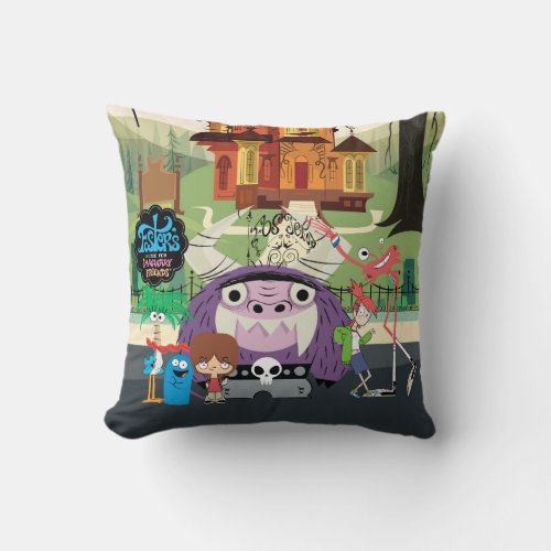 Fosters Home for Imaginary Friends  Hanging Out Throw Pillow