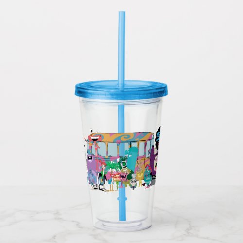 Fosters Home for Imaginary Friends  School Bus Acrylic Tumbler