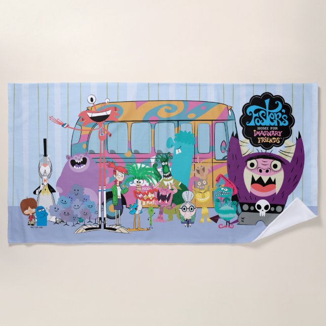 Foster's Home for Imaginary Friends | School Bus Beach Towel (Front)