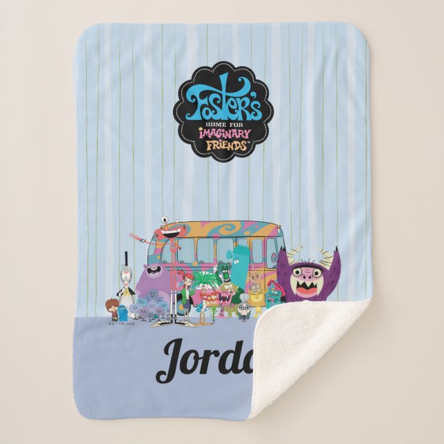 Foster's Home for Imaginary Friends | School Bus Sherpa Blanket (Front)