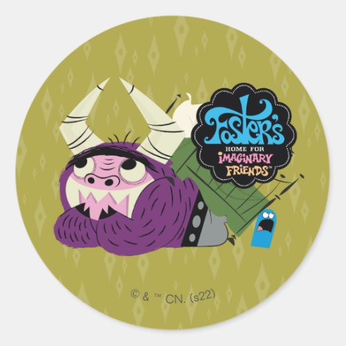 Fosters Home for Imaginary Friends  Under Bed Classic Round Sticker