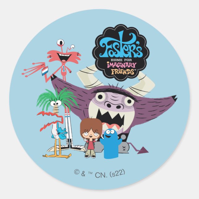 Foster's Home for Imaginary Friends | Welcome Classic Round Sticker (Front)