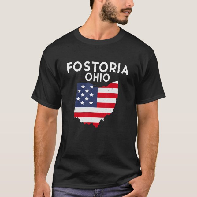 Fostoria Ohio USA State America Travel Ohioan T-Shirt (Front)