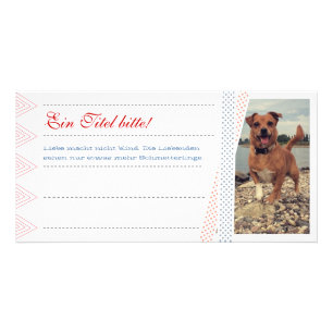 Foto Karten mit Text Card