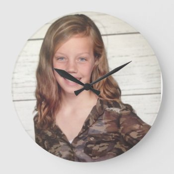 Foto Large Clock by 4aapjes at Zazzle